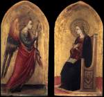 The Angel and the Virgin of Annunciation - Bicci di Lorenzo - 1434